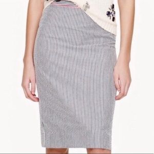 J Crew seersucker pencil skirt